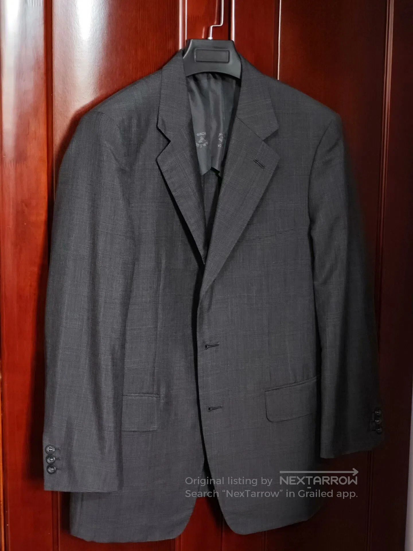 Kent & Curwen Custom Gray Glen Check Suit Jacket. Size US M / EU 48-50 / 2 - 1 Thumbnail