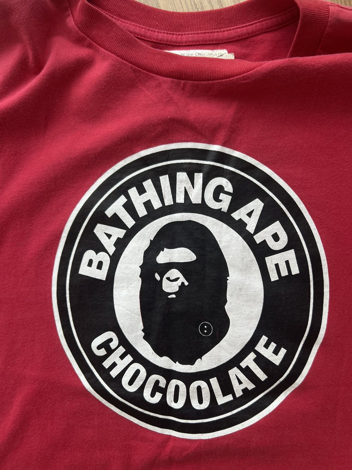 Bape Bape Black Chocoolate Ape Head Tee Size US L / EU 52-54 / 3 - 7 Thumbnail