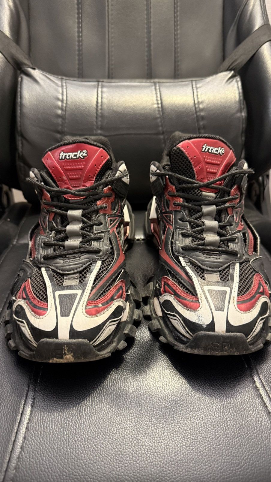 Balenciaga Balenciaga track 2 black/red Size US 10 / EU 43 - 2 Thumbnail