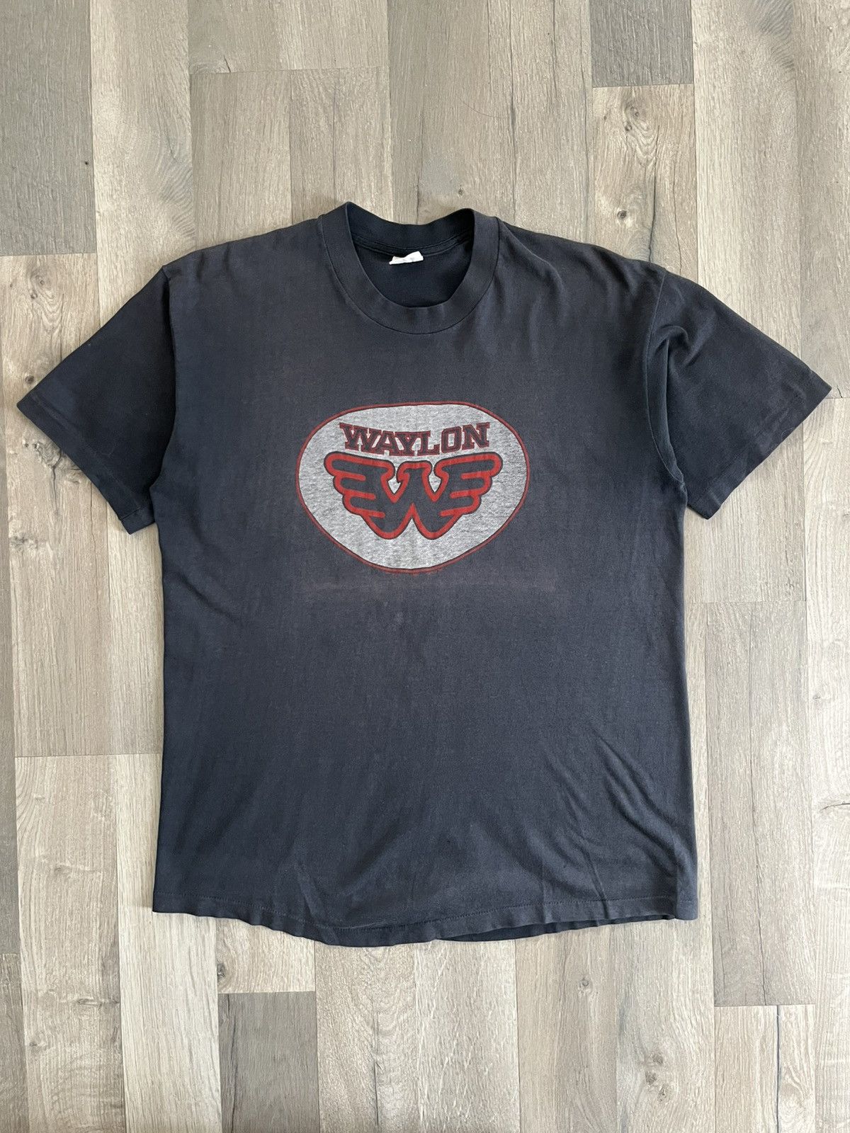 Other 1983 Waylon Jennings Wings Logo Tee Size US S / EU 44-46 / 1 - 1 Thumbnail