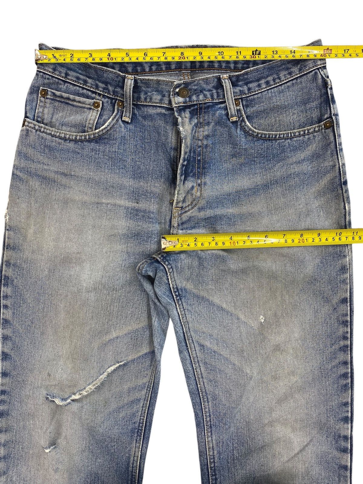 Edwin Edwin Faded Wash Ripped Style Loose Jeans Size US 32 / EU 48 - 9 Thumbnail