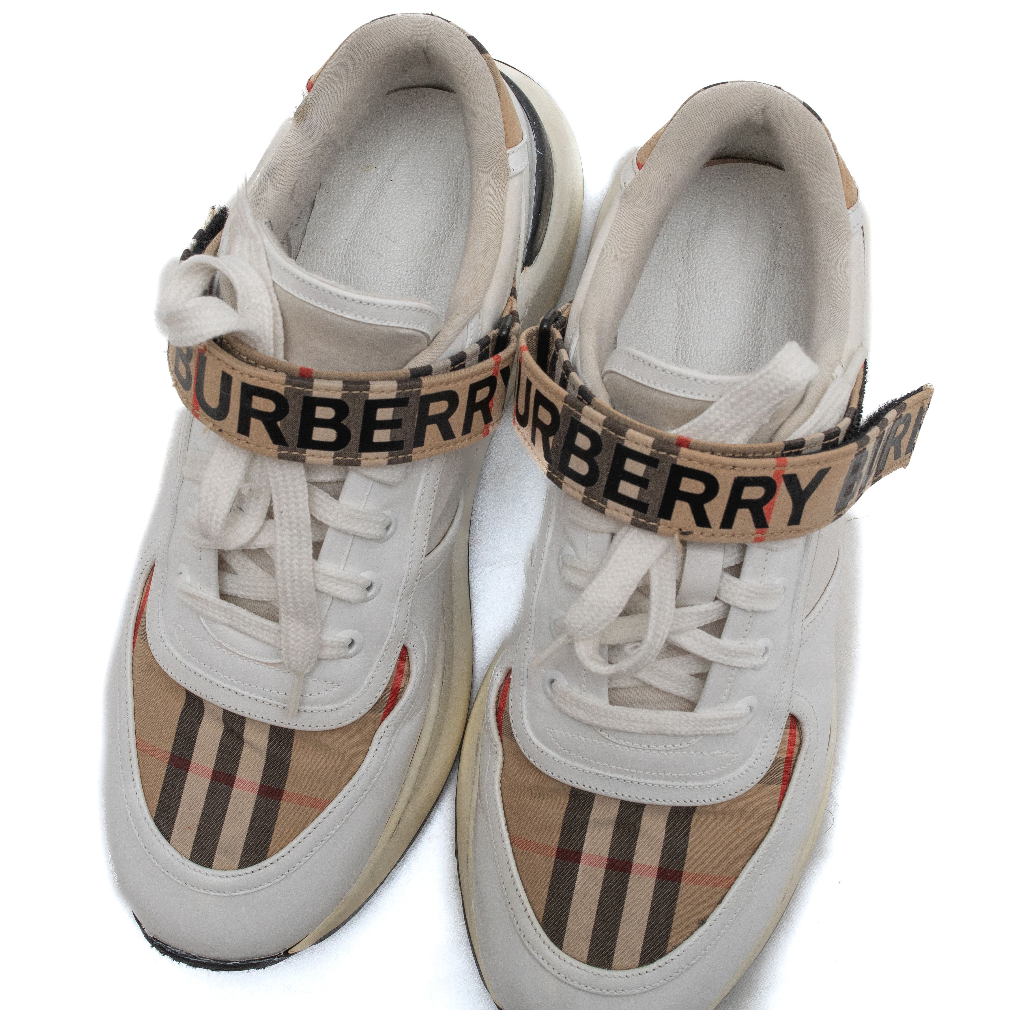 Burberry *No Tariff* BURBERRY Ronnie Low Check Sneakers Size US 8 / EU 41 - 8 Thumbnail