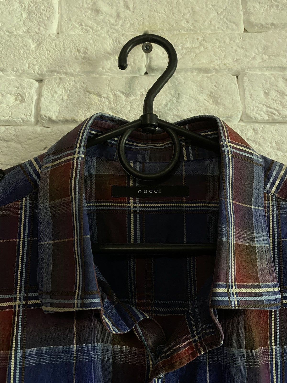 Gucci × Vintage Gucci Vintage Shirt Made In Italy Size US L / EU 52-54 / 3 - 3 Thumbnail