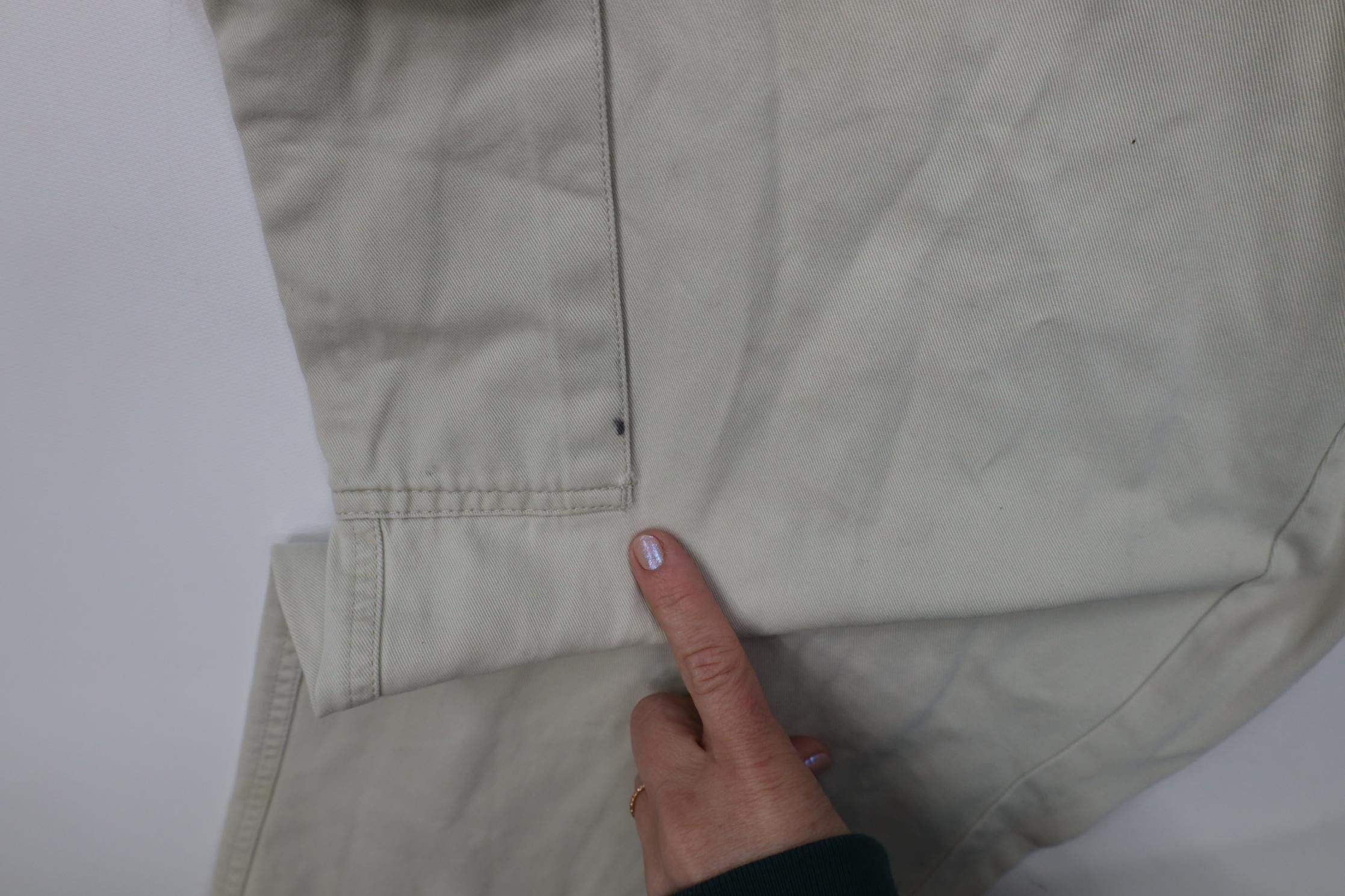 Gap Vintage 90s Y2K Gap Baggy Wide Leg Cargo Pants Stone Cotton Size US 34 / EU 50 - 10 Thumbnail