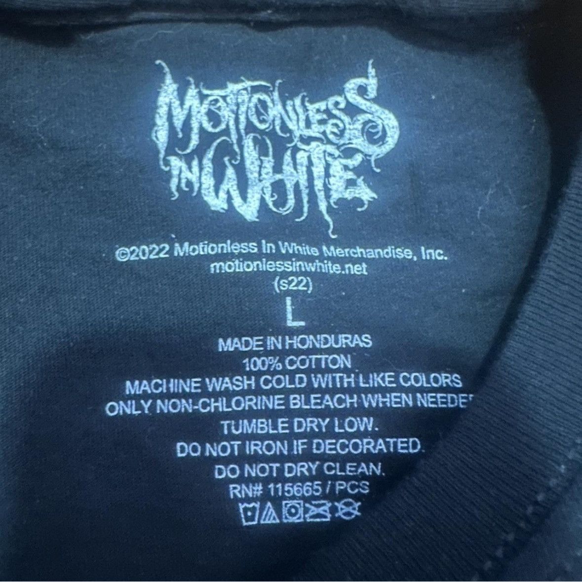 Other Motionless In White Band T-Shirt 2022 Black Graphic Size US L / EU 52-54 / 3 - 2 Thumbnail
