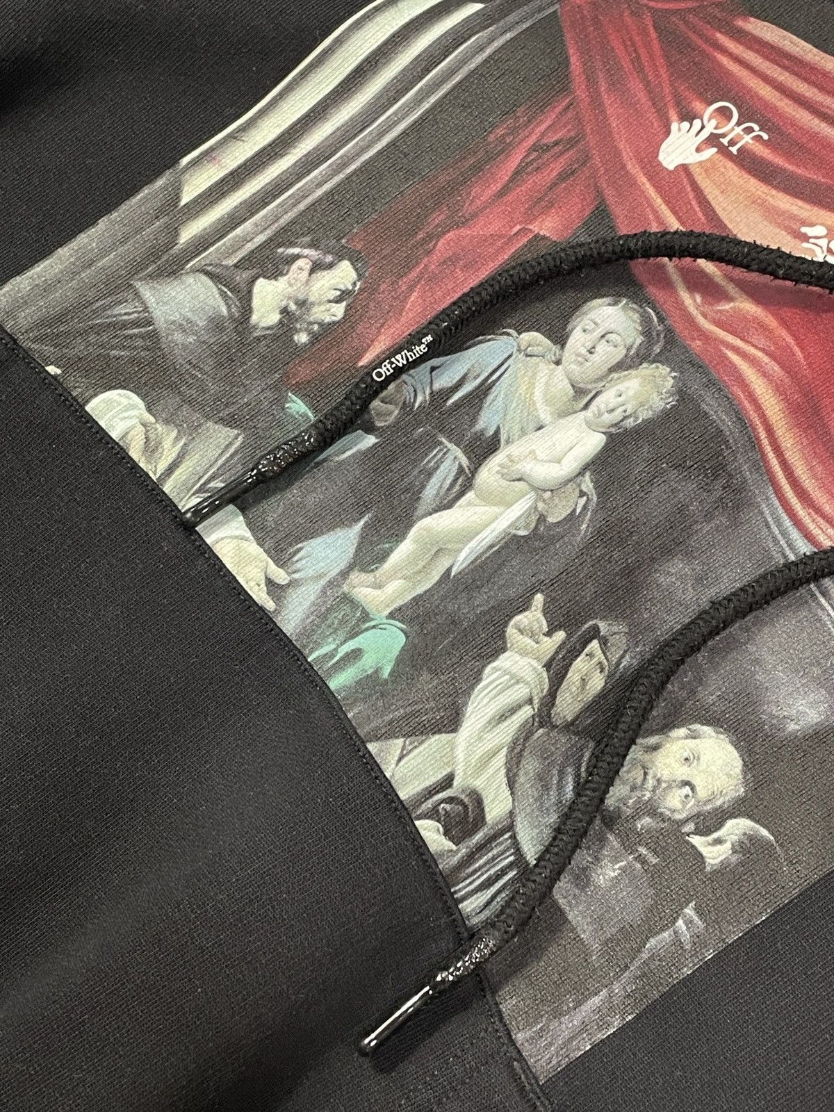 Off-White Off-White Caravaggio Print Hoodie Black Authentic Size US S / EU 44-46 / 1 - 7 Thumbnail
