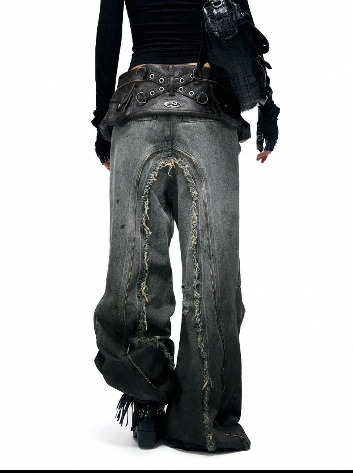 Other PERSONSOUL Raw Edge Belt Bag Jeans Size US 30 / EU 46 - 2 Thumbnail