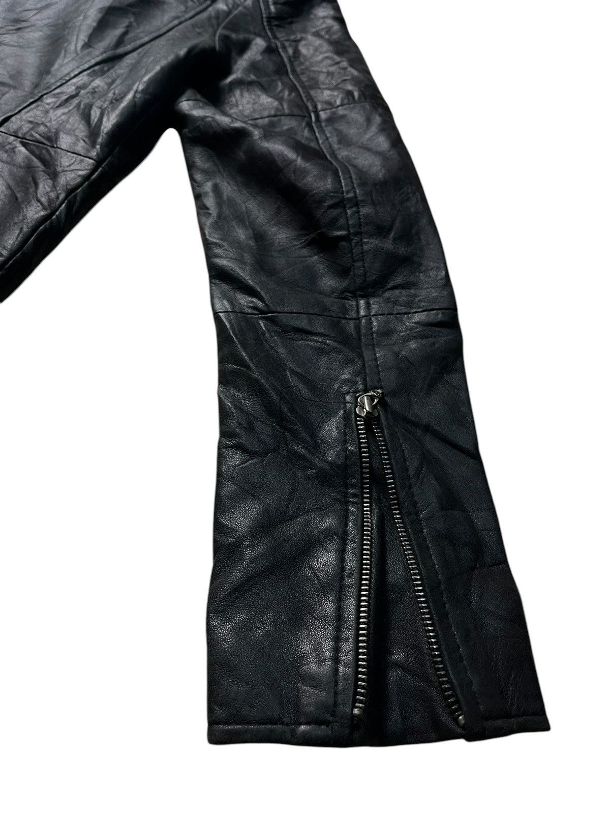 If Six Was Nine RUBIK GENUINE LEATHER LGB STYLE ZIPPED UP JACKET Size US L / EU 52-54 / 3 - 16 Thumbnail