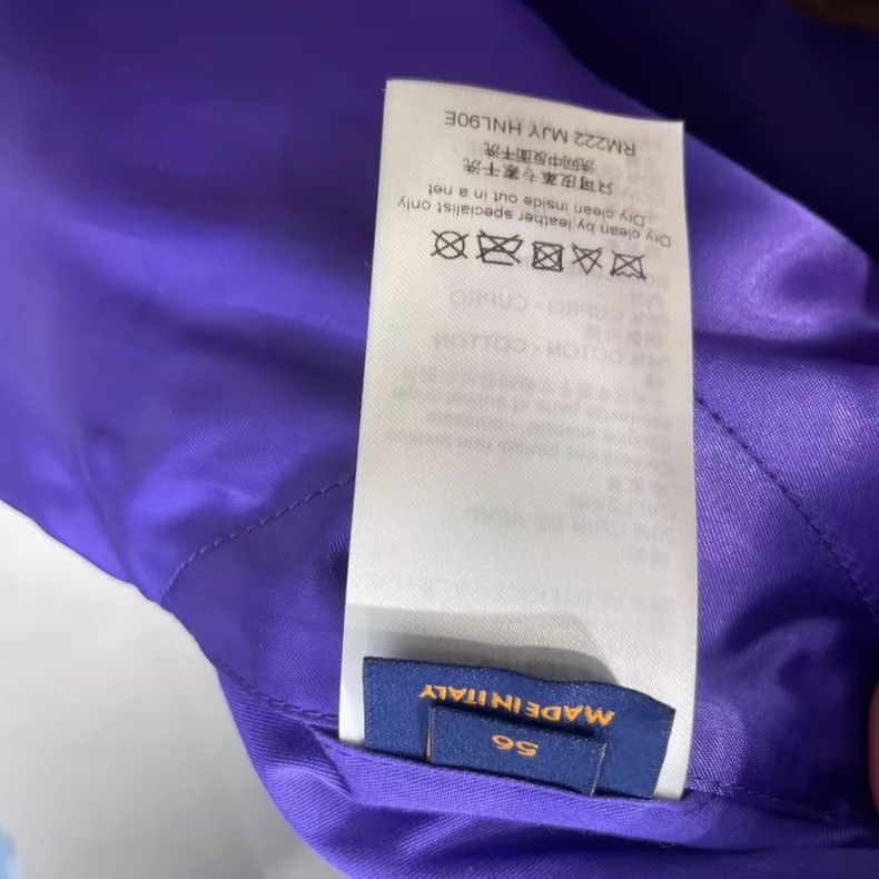 Louis Vuitton louis vuitton Jumping frog, purple baseball uniform jacket Size US XL / EU 56 / 4 - 4 Thumbnail
