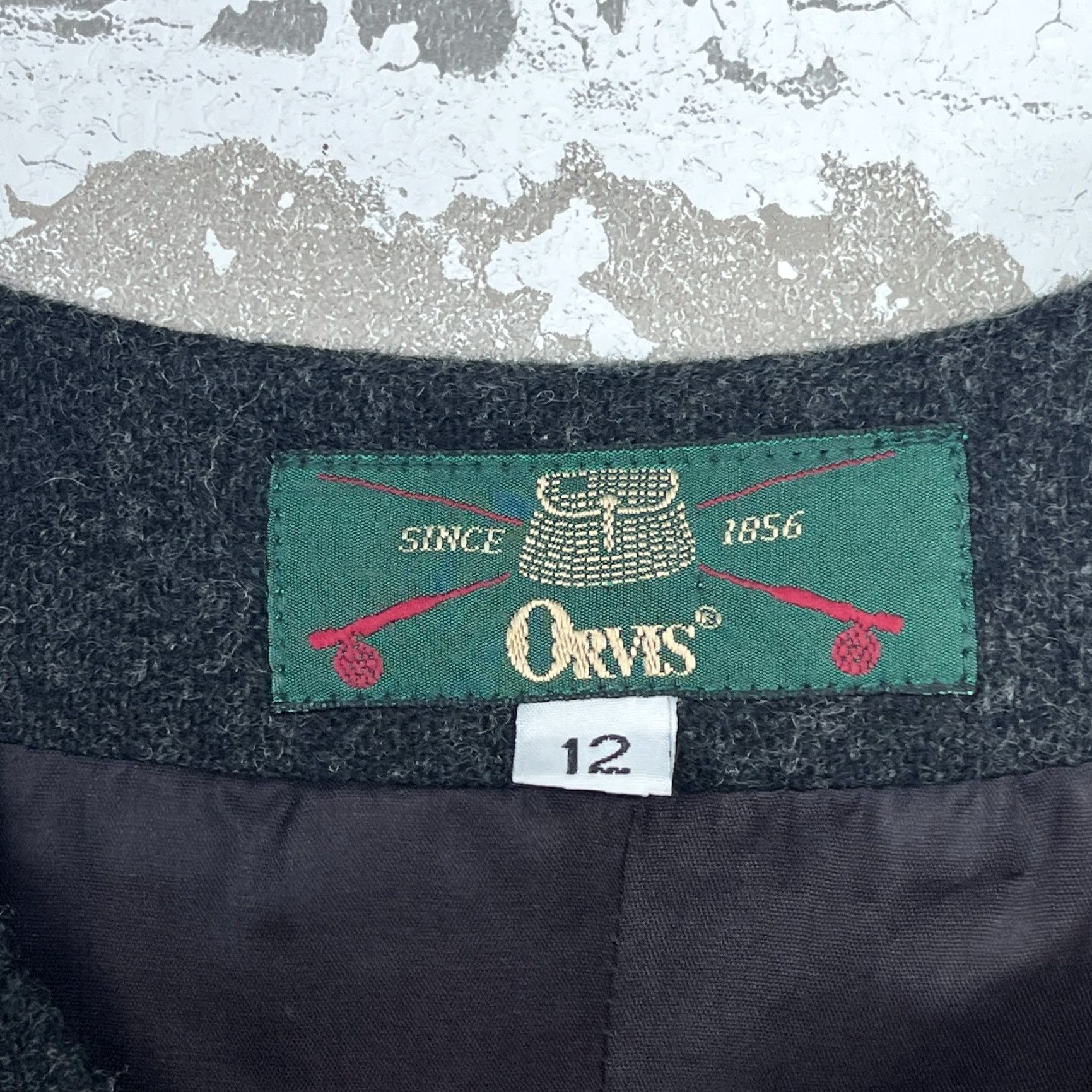 Orvis VINTAGE Orvis Women’s Wool Blazer 12 Gray Long Sleeve Casual Fall Winter Ladies Size XL / US 12-14 / IT 48-50 - 4 Thumbnail