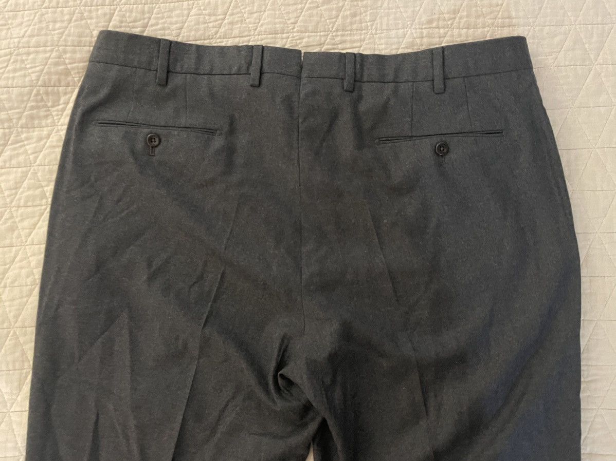 Incotex Super 130's Wool Flannel Flat Front Trouser Size US 40 / EU 56 - 5 Thumbnail