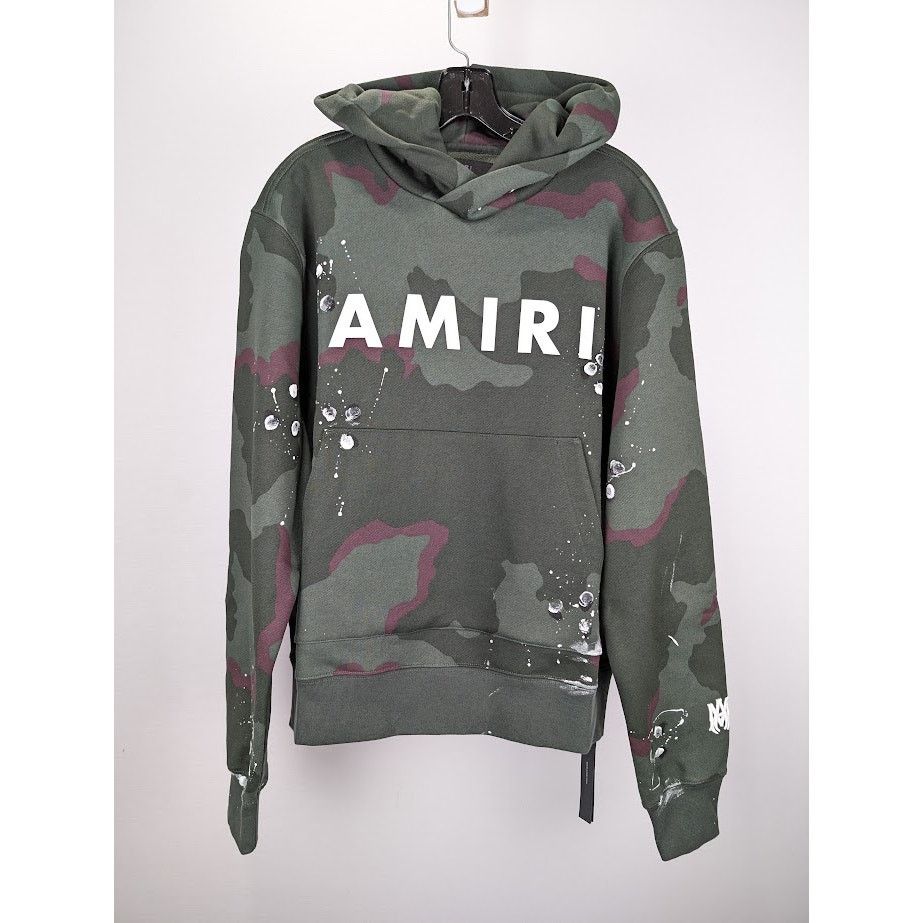 Amiri o1rshd1 Q:3 / Army Logo Hoodie in Camo Size US M / EU 48-50 / 2 - 1 Thumbnail
