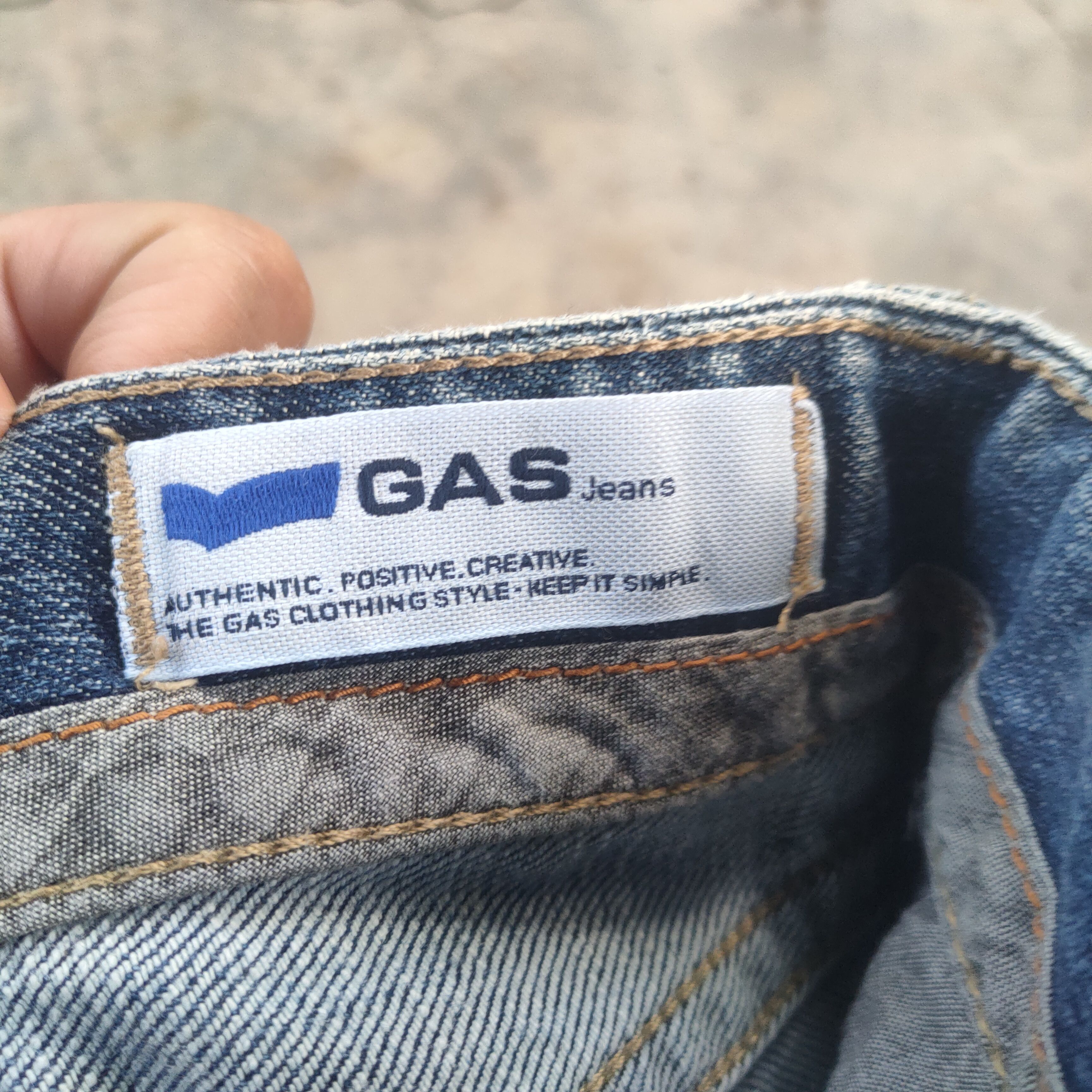 GAS × Jean × Vintage VINTAGE GAS FADED JEANS DENIM PANTS Size US 31 - 12 Thumbnail