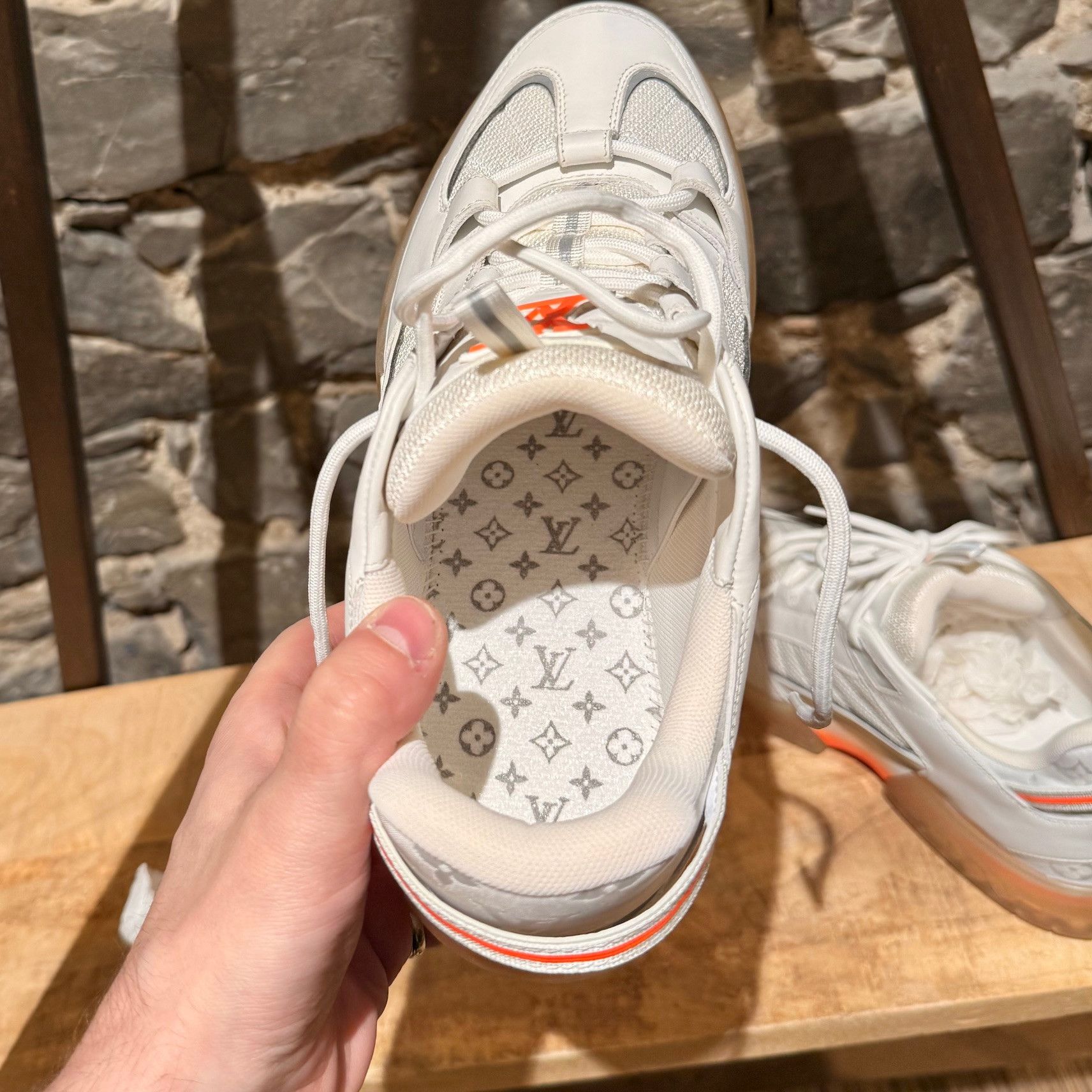 Louis Vuitton Louis Vuitton x Lucien Clark White Leather "A View" Sneakers Size US 8.5 / EU 41-42 - 16 Thumbnail