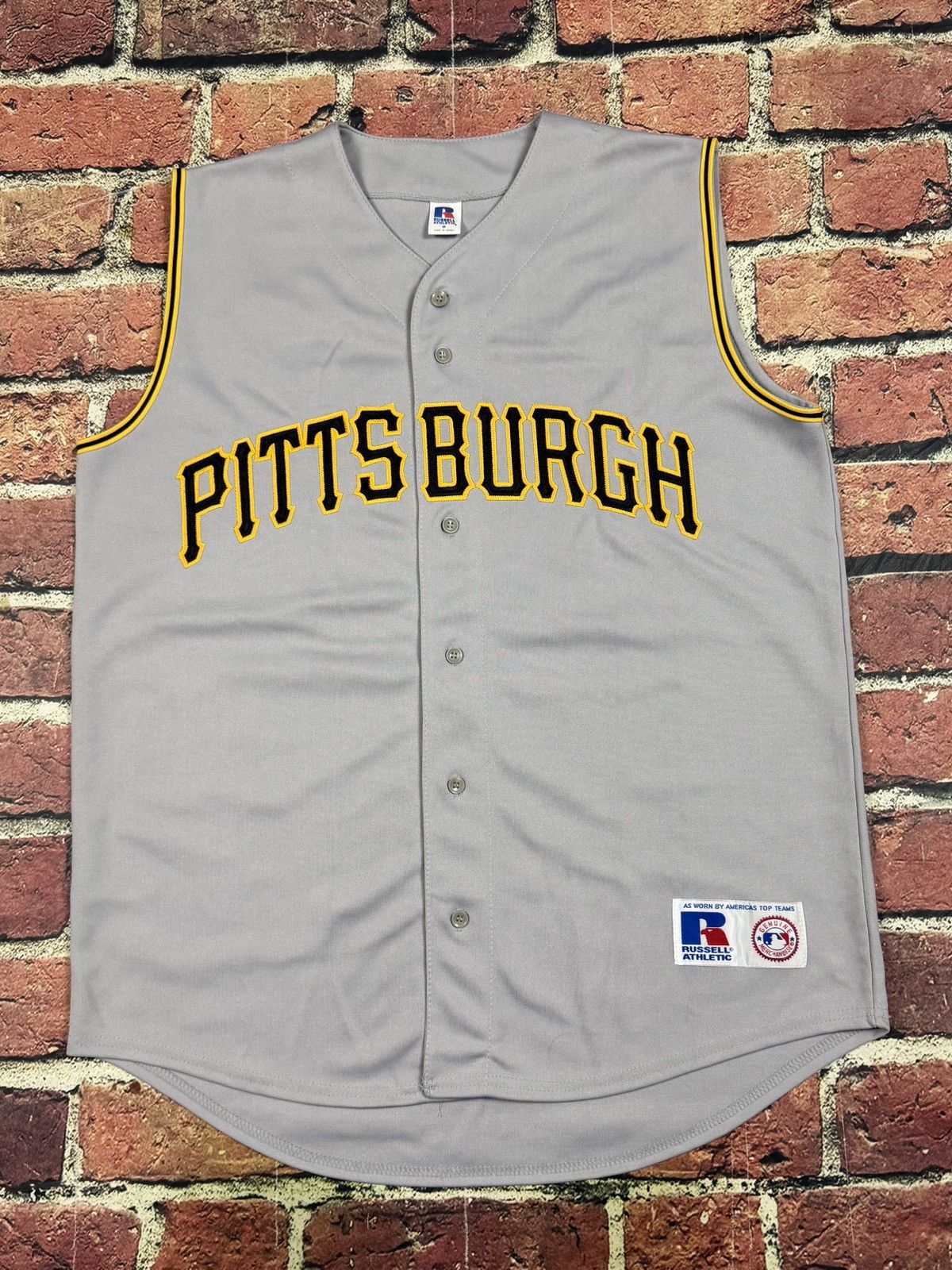 Russell Athletic Vintage Pittsburgh Pirates Brian Giles #24 Sleeveless Jersey Size US M / EU 48-50 / 2 - 1 Thumbnail