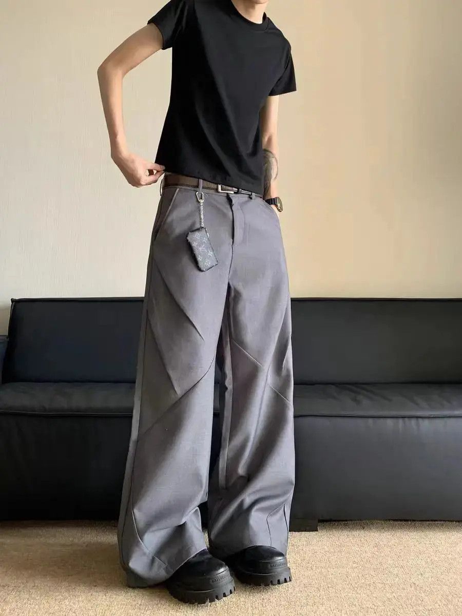 Japanese Brand × Jean Simple and loose straight leg casual pants Size US 32 / EU 48 - 3 Thumbnail