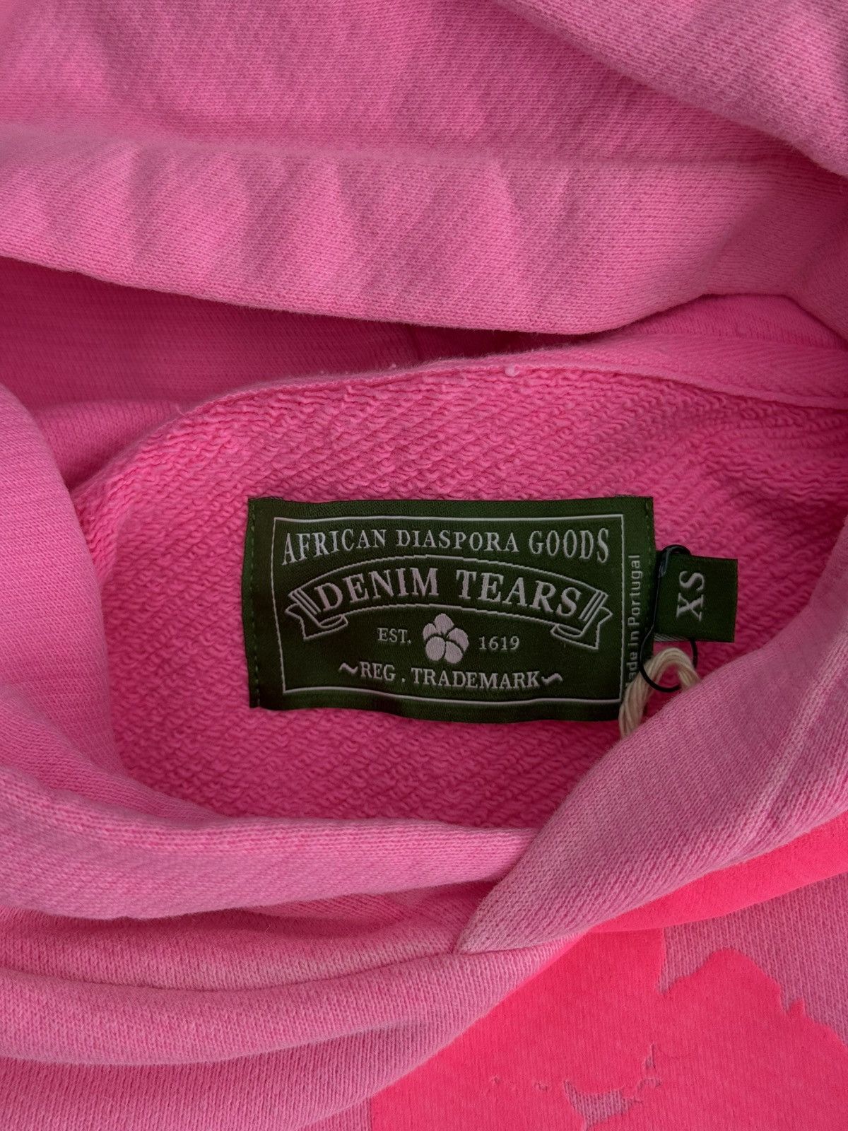 DENIM TEARS Denim Tears Hot Pink 2025 Cotton Wreath Hoodie XS (NEW) Size US XS / EU 42 / 0 - 5 Thumbnail