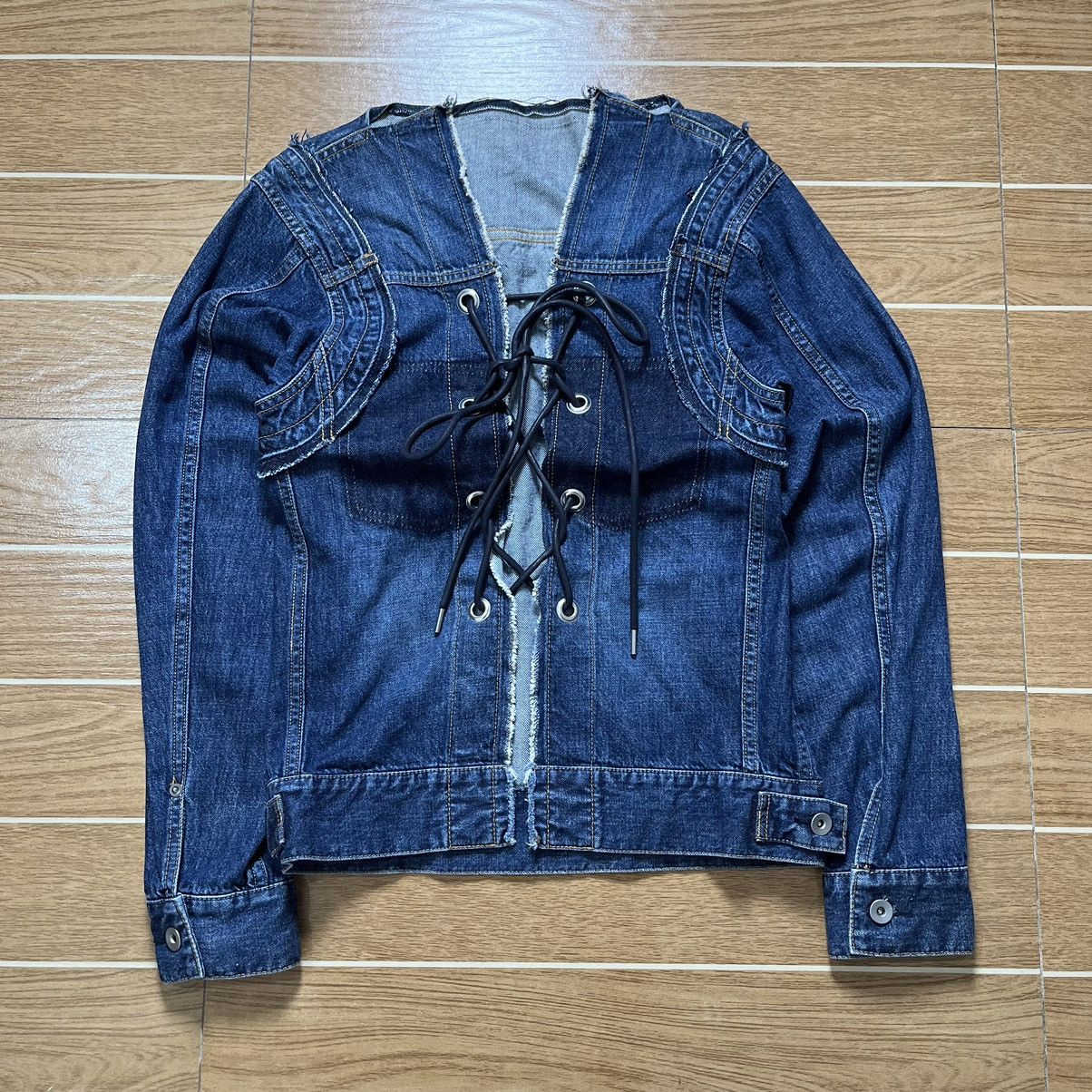 Sacai Lace Up Denim Jacket