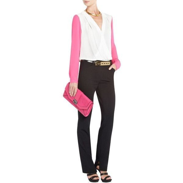 Bcbgmaxazria BCBGMaxazria Remington Colorblock Jumpsuit ( S ) Size 27" / US 4 / IT 40 - 1 Thumbnail