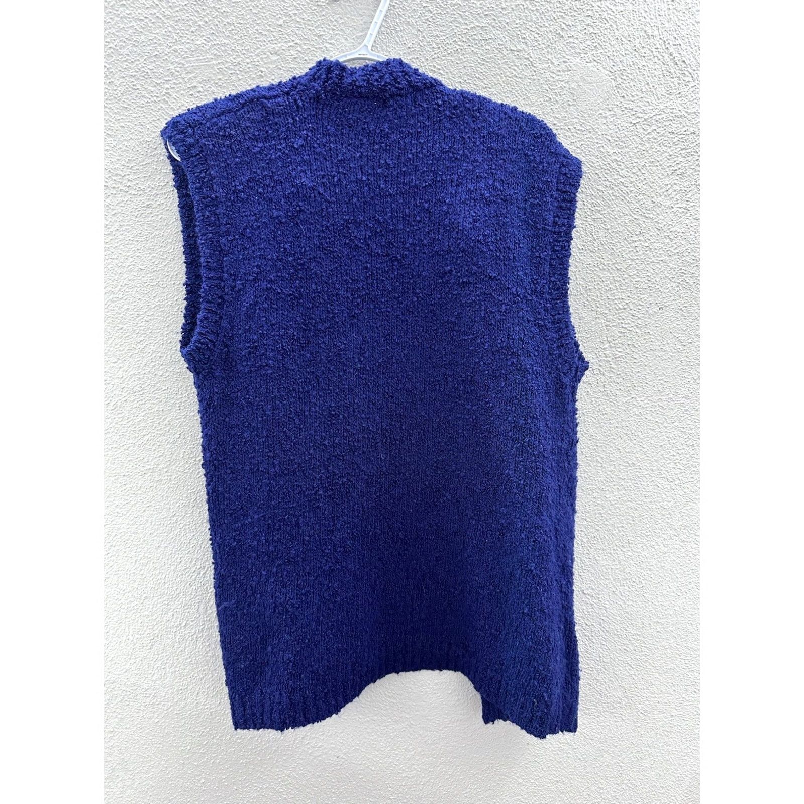 Vintage Womens Amelia Cardigan Size Large Blue Sleeveless Open Front Size L / US 10 / IT 46 - 7 Thumbnail