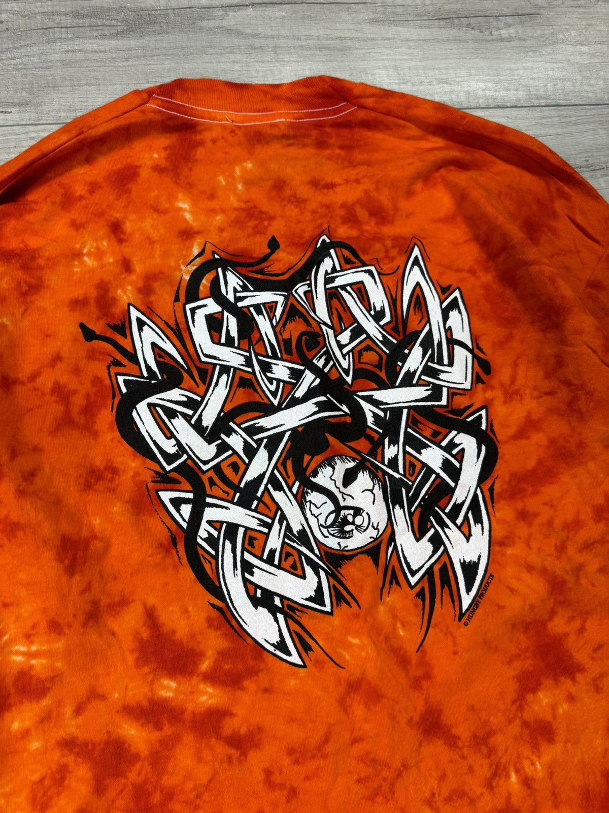 Vintage Y2K Tribal Graphic Long Sleeve Tie Dye Tattoo Nu Metal Style Size US XL / EU 56 / 4 - 8 Thumbnail