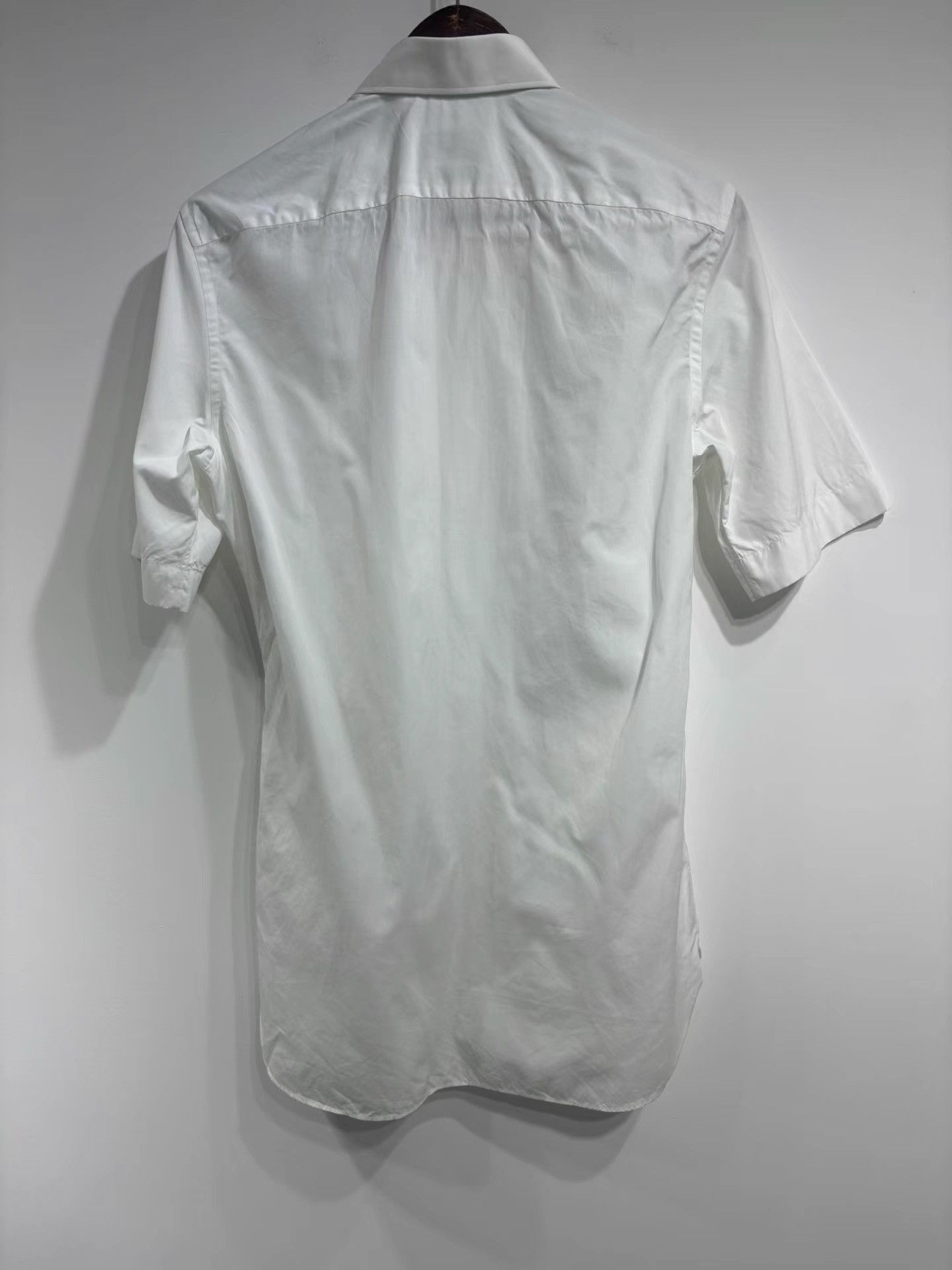 Ermenegildo Zegna Ermenegildo Zegna White Short Sleeve Shirt K29 Size US M / EU 48-50 / 2 - 2 Thumbnail