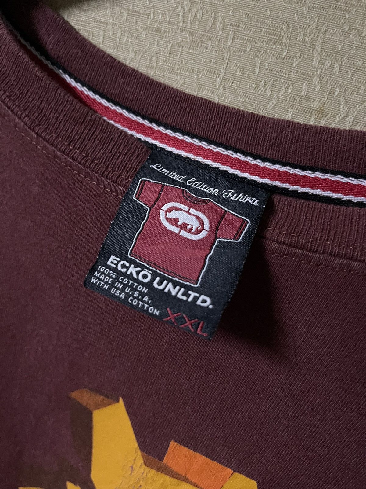 Ecko Unltd. Vintage ECKO UNLTD Ecko Complex Maroon Longsleeve Size US XXL / EU 58 / 5 - 6 Thumbnail