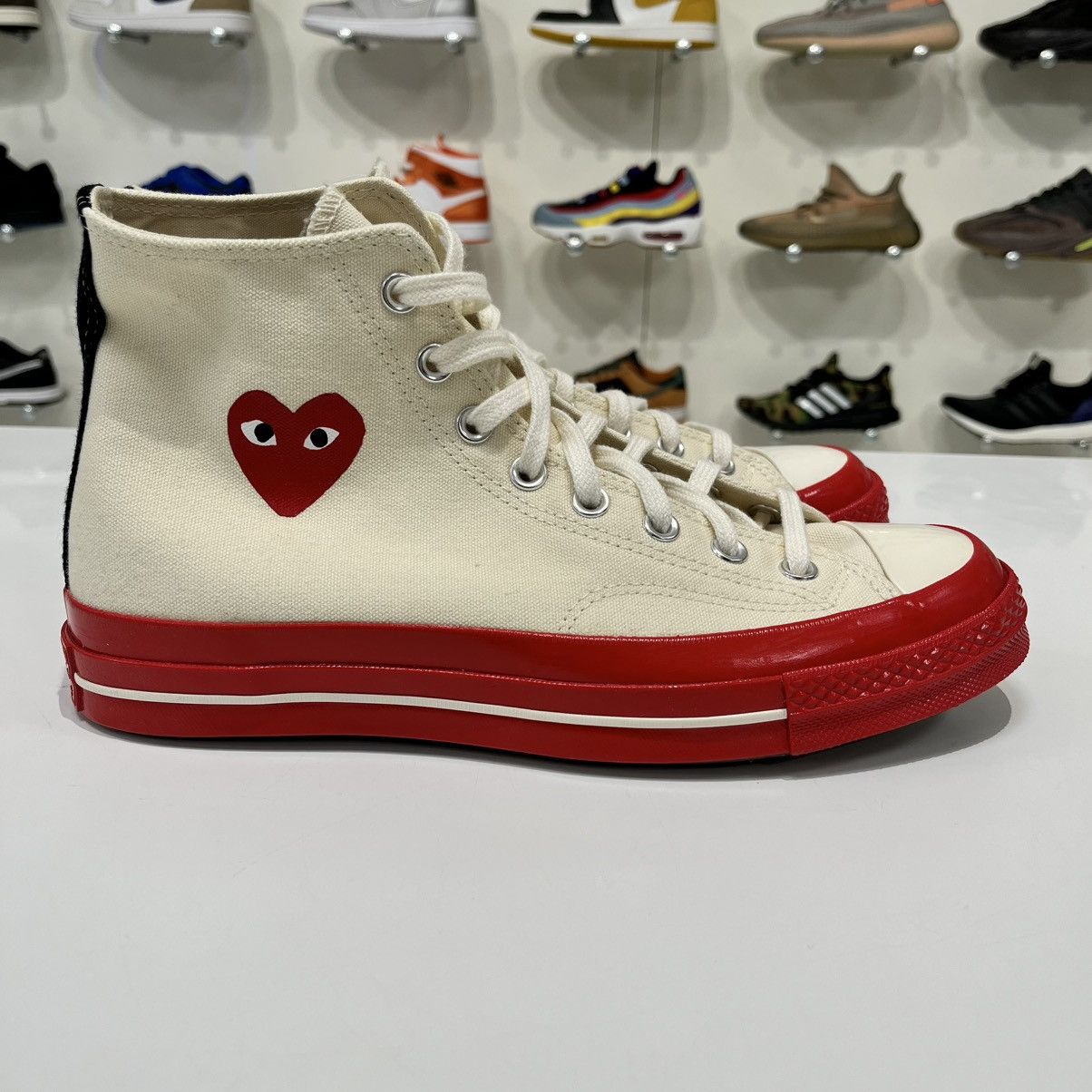 Comme des Garcons × Converse Converse Chuck Taylor All Star 70 Hi x CDG Play Red Midsole Size US 9 / EU 42 - 6 Thumbnail