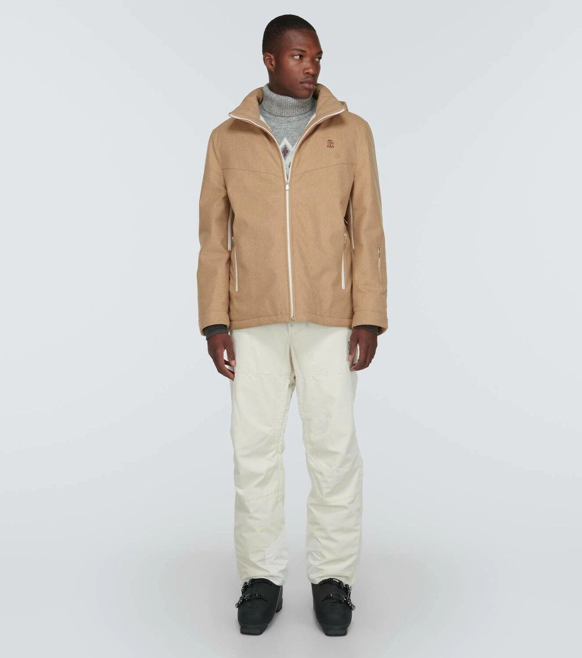 Brunello Cucinelli 0924 Goose Padded Jacket in Light Beige Size US L / EU 52-54 / 3 - 2 Thumbnail