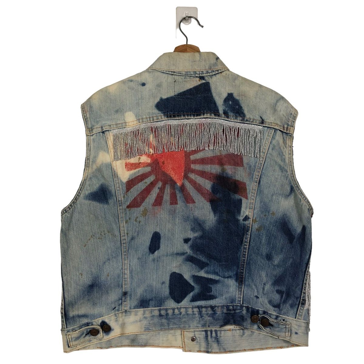 Levi's 🔥80’s TRUE VINTAGE BIG E TANK TOP TRUCKER DENIM CUSTOM Size US M / EU 48-50 / 2 - 1 Thumbnail