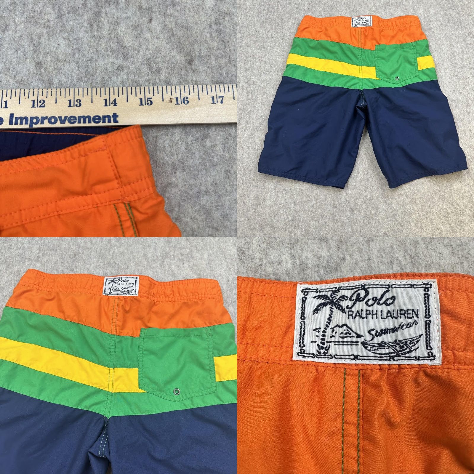 Polo Ralph Lauren Polo Ralph Lauren Swim Trunks L 14/16 Multicolor Board Shorts Logo Polo Player Blue Quick Dry Drawstring Elastic Waist 100% Polyester Mens Size US L / EU 52-54 / 3 - 9 Thumbnail