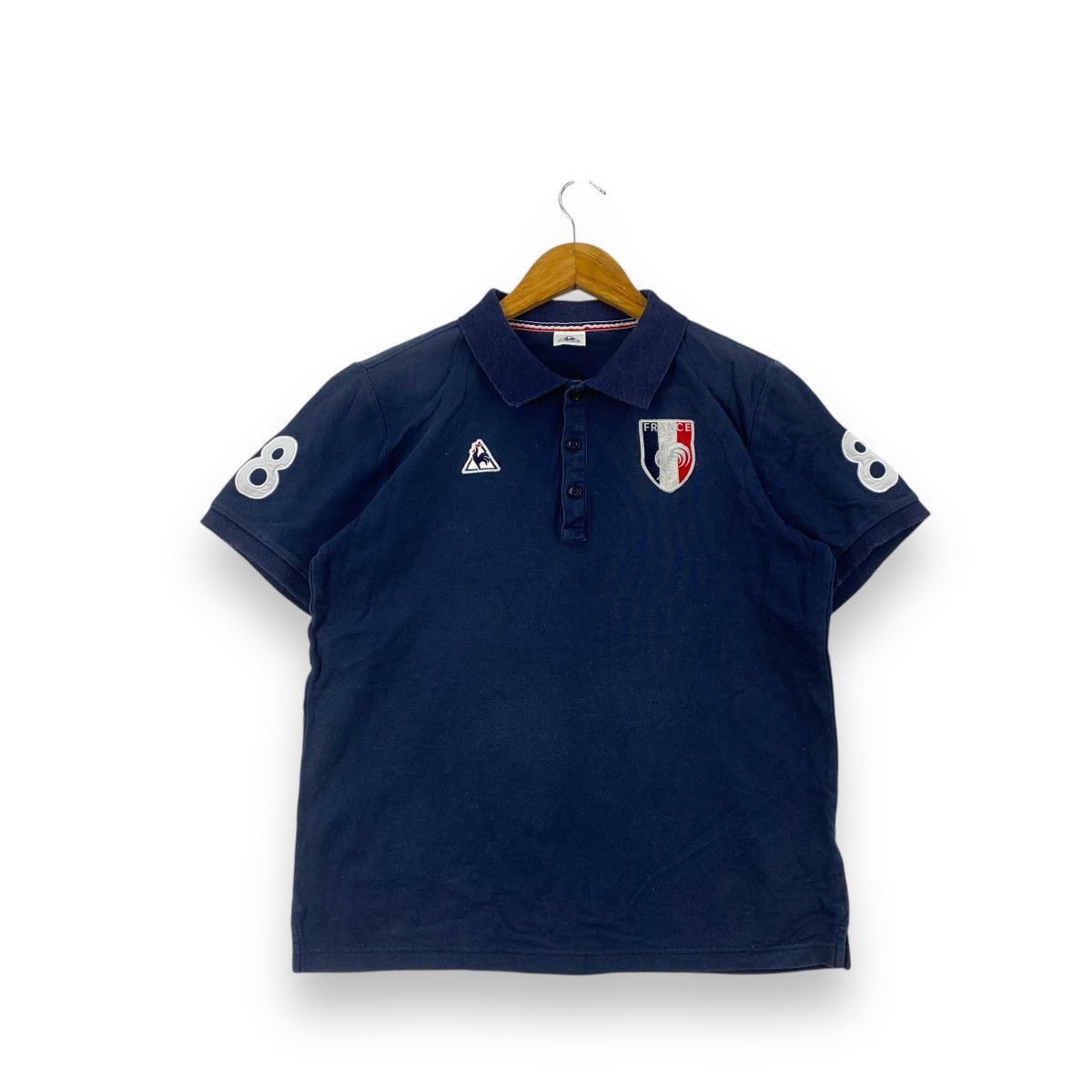Le Coq Sportif Vintage LE COQ SPORTIF France Embossed Logo Polo Size M / US 6-8 / IT 42-44 - 1 Thumbnail