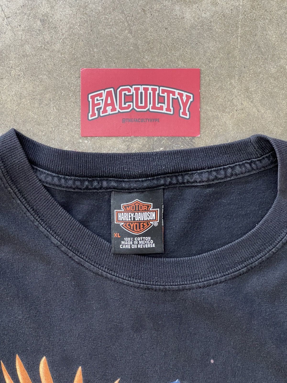 Harley Davidson Vintage Harley Davidson Flag Eagle Indiana Motorcycle Tee XL Size US XL / EU 56 / 4 - 3 Thumbnail