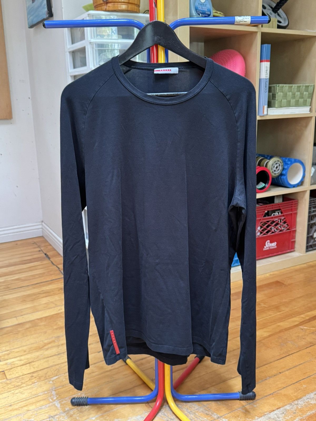 Prada Prada Sport Linea Rossa Long Sleeve T-Shirt Size US XL / EU 56 / 4 - 4 Thumbnail