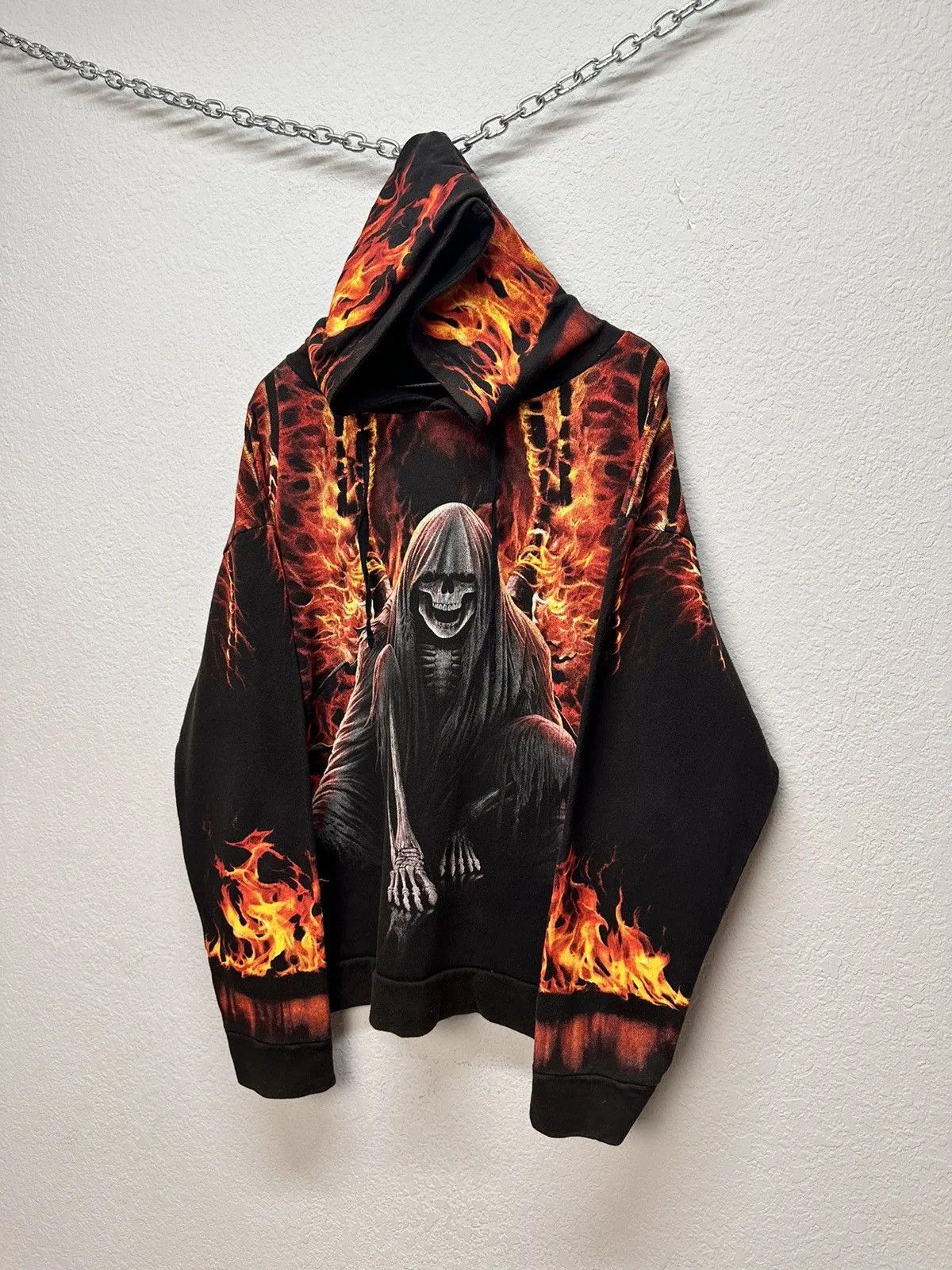Band Tees Vintage 2000s Anarchy Graphic Pullover Hoodie Men's Spiral Size US L / EU 52-54 / 3 - 4 Thumbnail