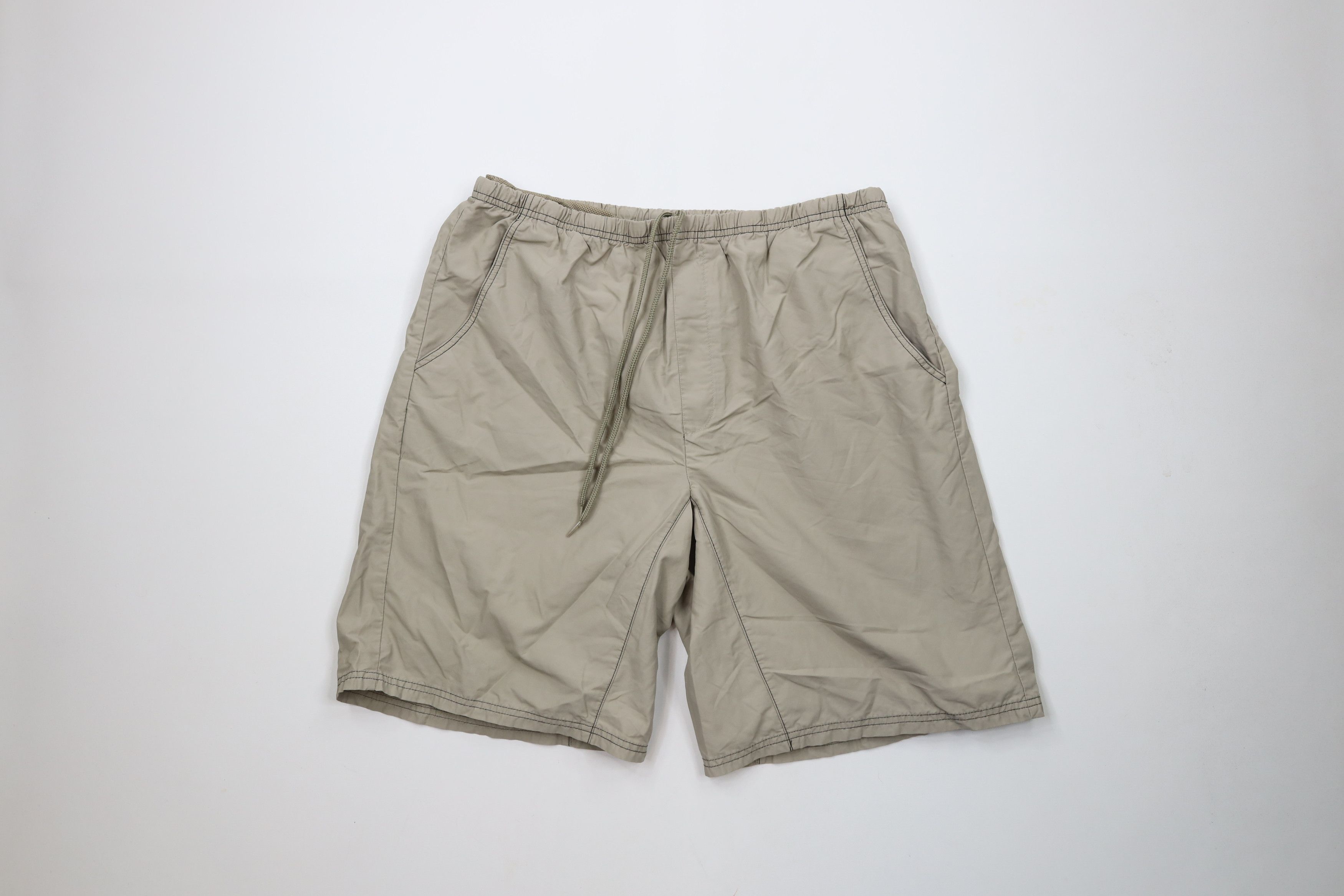 Gap × Vintage Vintage 90s Y2K Gap Above Knee Shorts Swim Trunks Beige Size US 34 / EU 50 - 1 Thumbnail