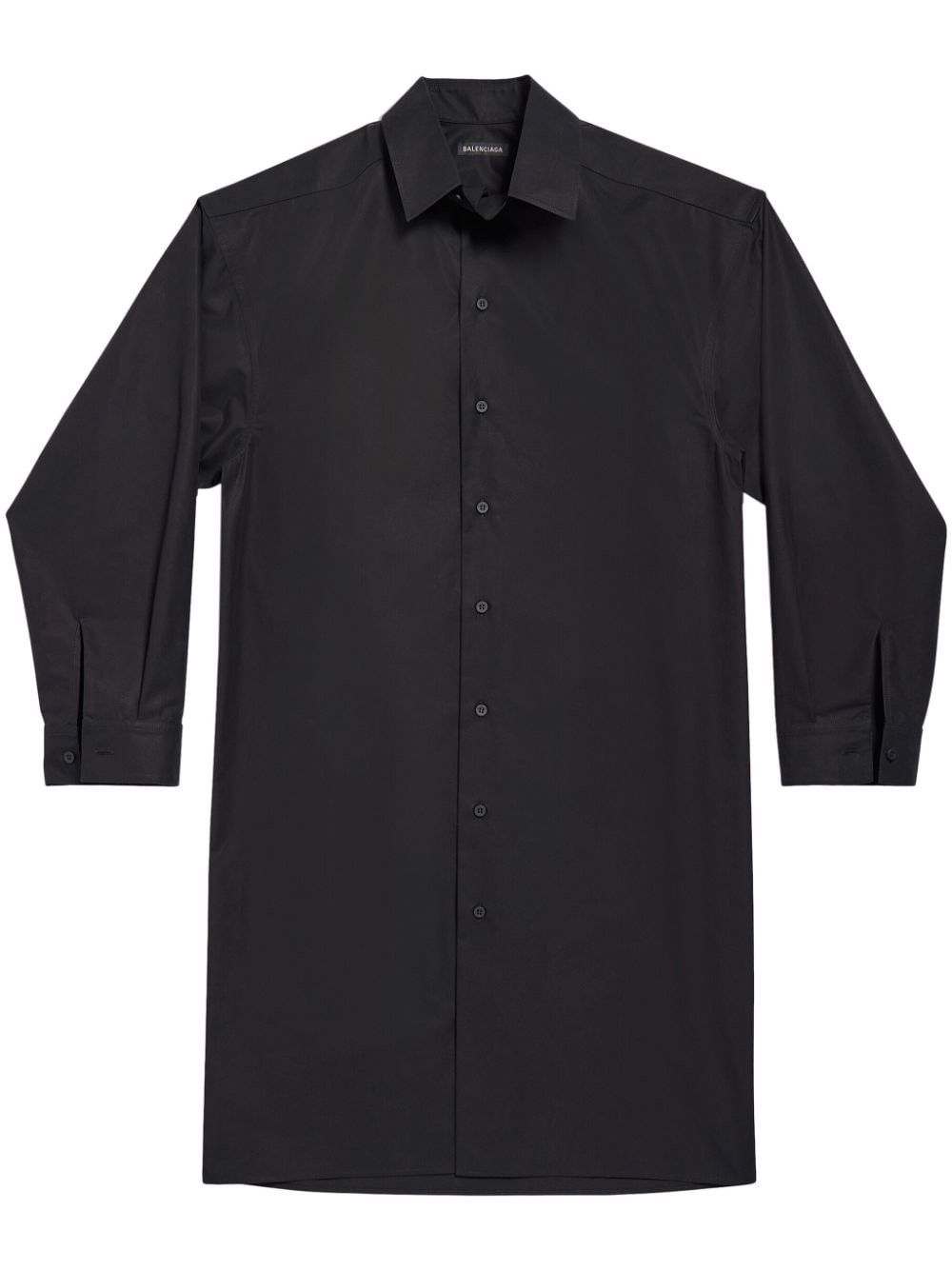 oc11z0825 Kick Collar Dress in Black