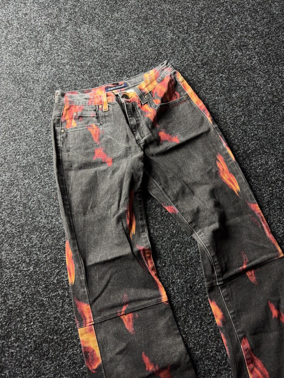Angelo Marani Designer Avant Garde Jeans Flared pants Y2K
