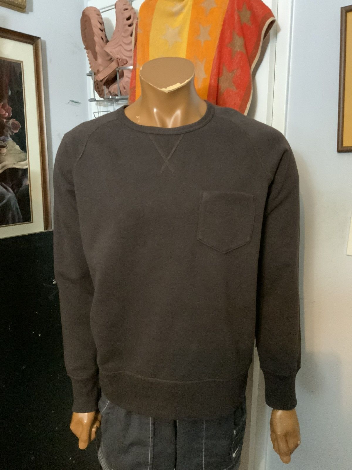 Designer Ink Clothing Archival Archive Gusset V Crewneck Sweatshirt Size US L / EU 52-54 / 3 - 8 Thumbnail