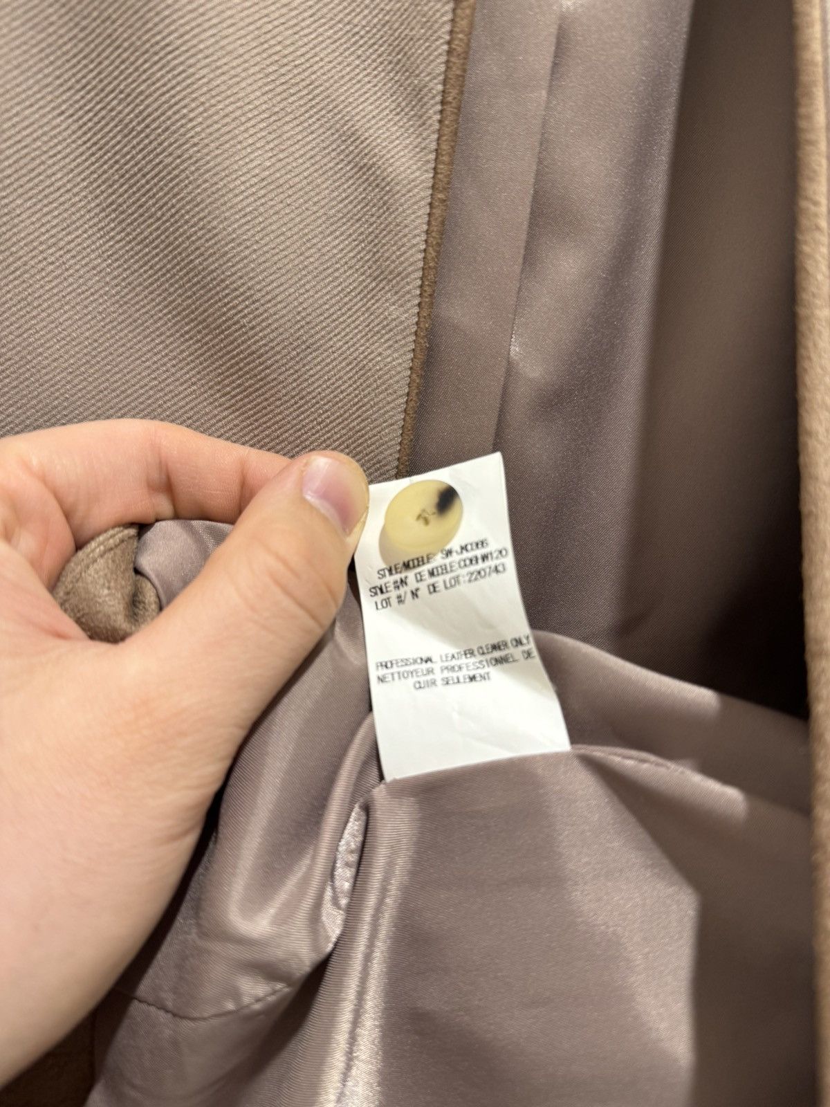 Helmut Lang × Vintage Helmut Lang Women's Brown and Tan Jacket Size S / US 4 / IT 40 - 7 Thumbnail