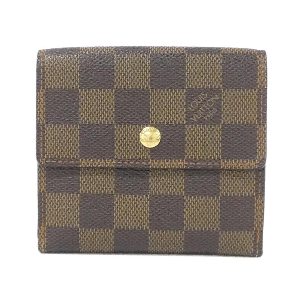 Louis Vuitton Louis Vuitton Louis Vuitton Portefeuille Elise Damier Wallet Textile Short Wallet N61652 DUTY FREE for USA Size ONE SIZE - 1 Thumbnail