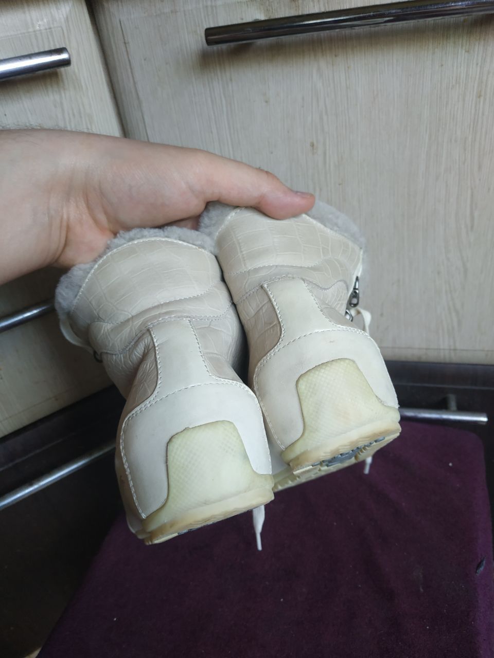 Other Candice Cooper Fur Lined Winter Sneakers Boots White 8.5 Size US 8.5 / IT 38.5 - 25 Thumbnail