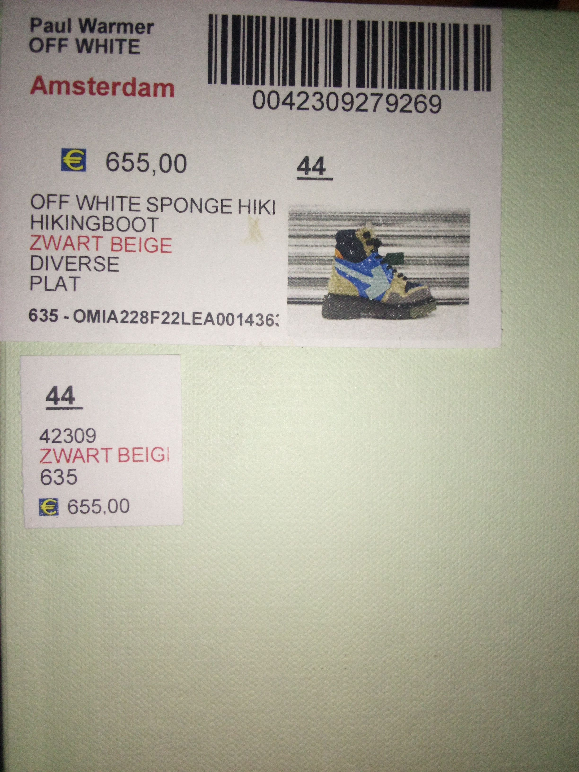 Off-White DS Fear Of God Sponge Sneaker Boot Size US 11 / EU 44 - 8 Thumbnail