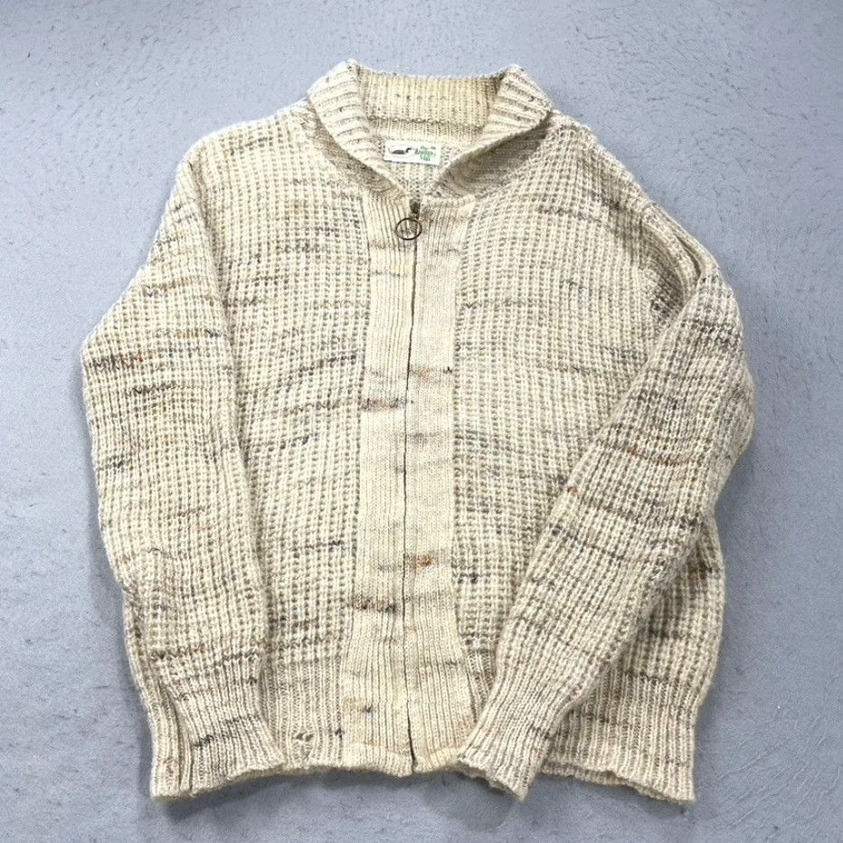 Vintage VINTAGE Winona Knitting Mills Sweater Cardigan Mens Medium Zip Grandpa Lebowski Size US M / EU 48-50 / 2 - 2 Thumbnail