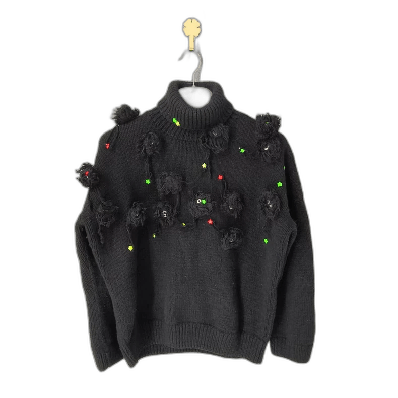 Loewe Loewe High Neck Wool Sweater with Decor Size XS / US 0-2 / IT 36-38 - 1 Thumbnail