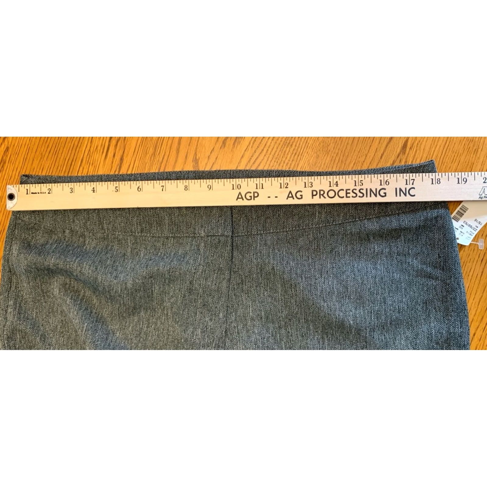 Vintage NWT gray Studio Y Dress Pants Womens 15 Wide-Leg High Rise Cuffed Size 15 Inseam 31.5 in Front Flat Front Polyester Dress Pants Womens Mens? Size 25" / US 0 / IT 36 - 3 Thumbnail