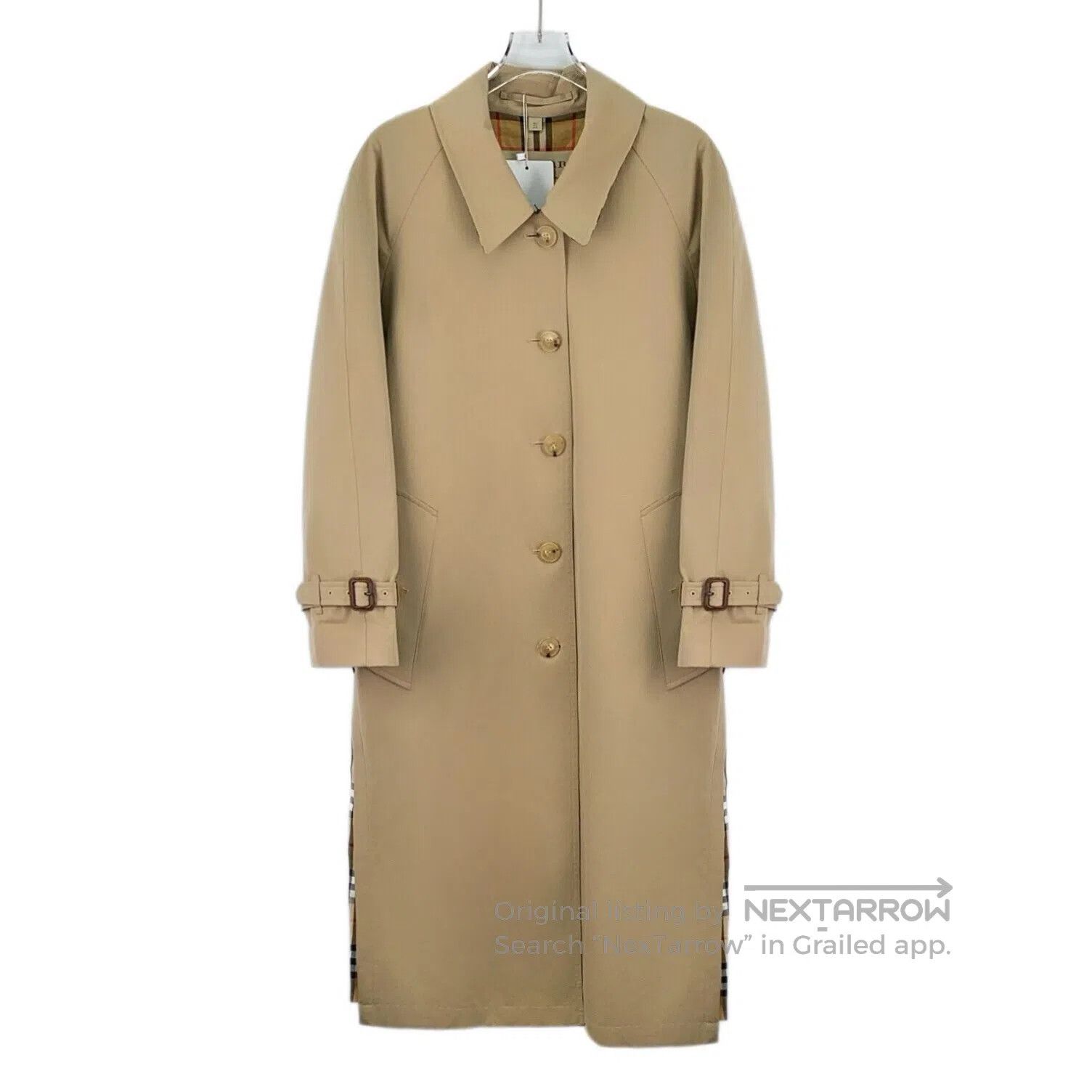 Burberry Burberry Brown Cotton Collar Single Button Long Sleeve Bel Size XS / US 0-2 / IT 36-38 - 1 Thumbnail