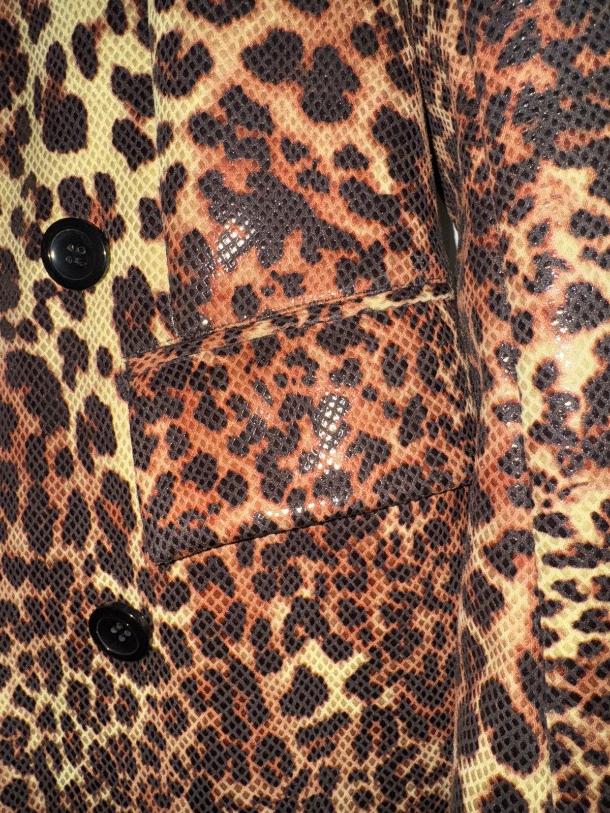 STAND STUDIO Stand Studio Leopard Blazer – Faux Leather Animal Print Size XS / US 0-2 / IT 36-38 - 2 Thumbnail