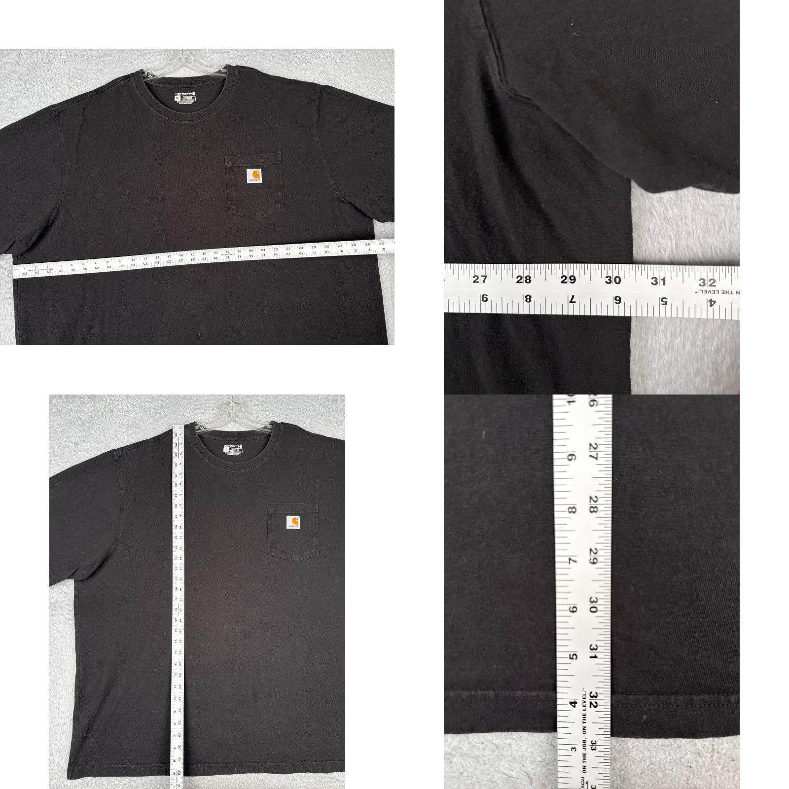 Carhartt VINTAGE Carhartt Shirt Mens 3XL XXXL Black Short Sleeve Pocket Crew Neck Cotton READ Size US XXL / EU 58 / 5 - 8 Thumbnail