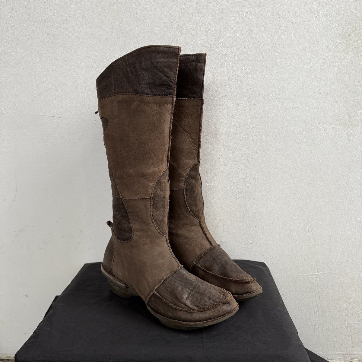 Other Vintage Y2K Tamaris Fairy Core Leather Brown Knee High Boots Size US 7 / IT 37 - 2 Thumbnail